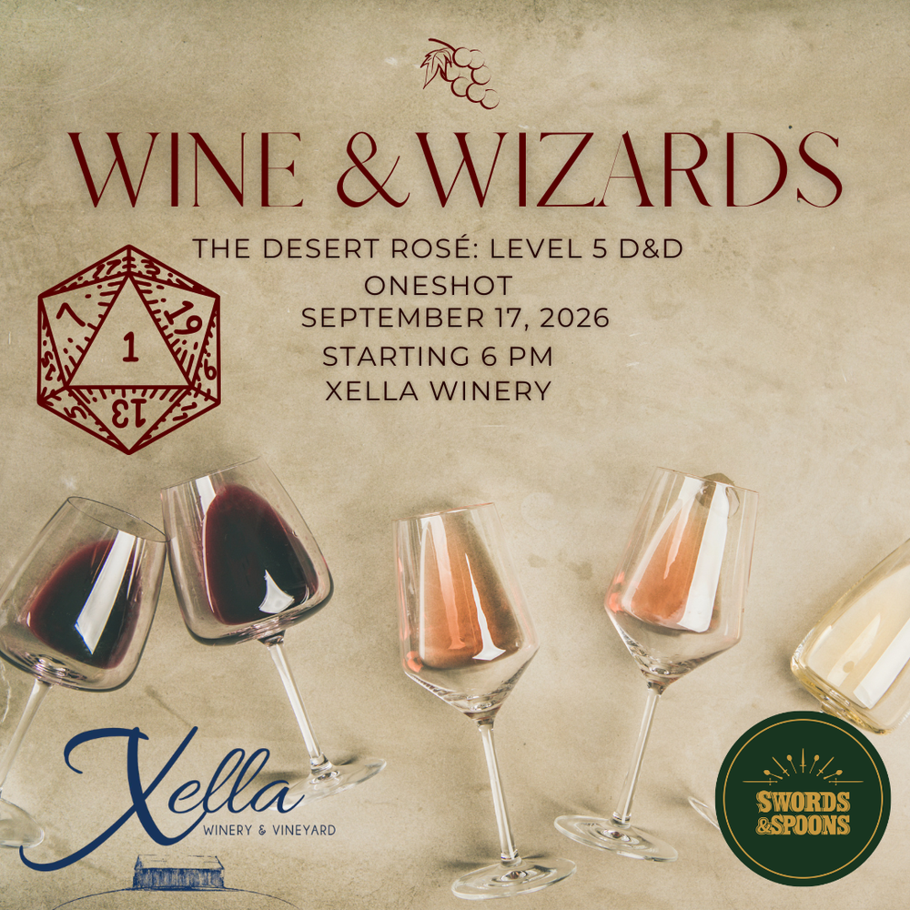 Wine and Wizards – A D&D One-Shot at Xella Winery! September 17th