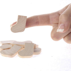 Mini Wood Holiday Cutouts - Pack of 10 - Select Shape: Gingerbread - 1-1/4" x 1-3/4" x 3/16" Thick
