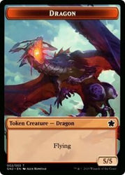 Dragon (002) // Zombie Double-Sided Token [Game Night 2019 Tokens]
