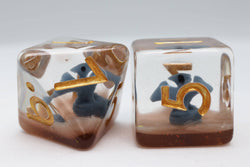 Blue Pterodactyl RPG Dice Set