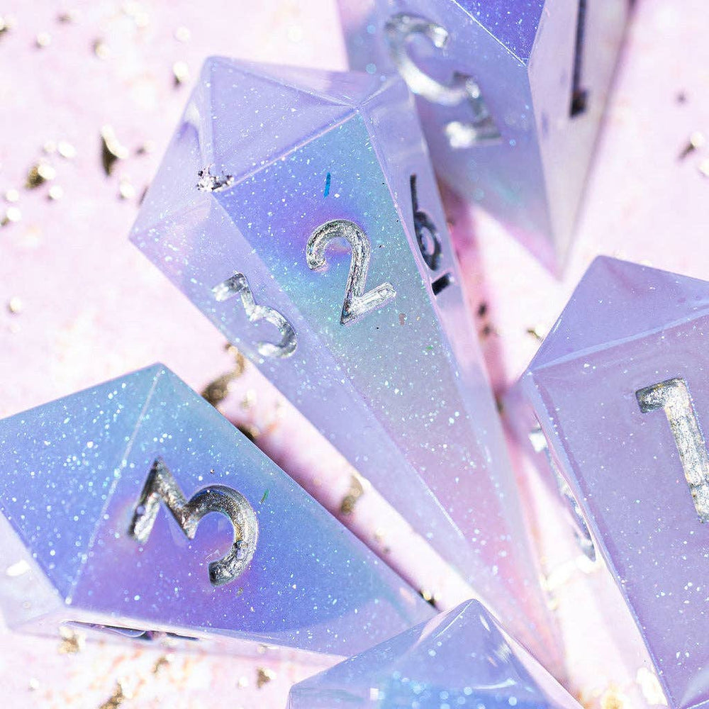 Moon Prism 7-Piece Jewel Shape Dice Set