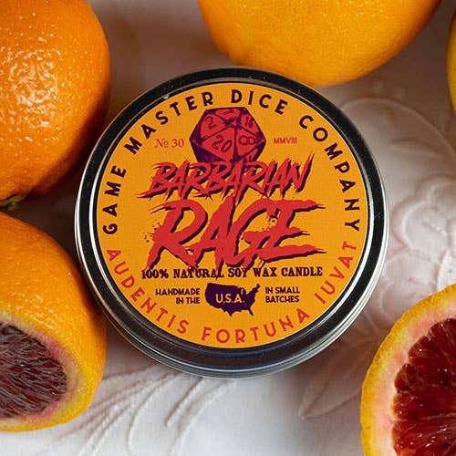 Barbarian Rage Gaming Candle: 8oz