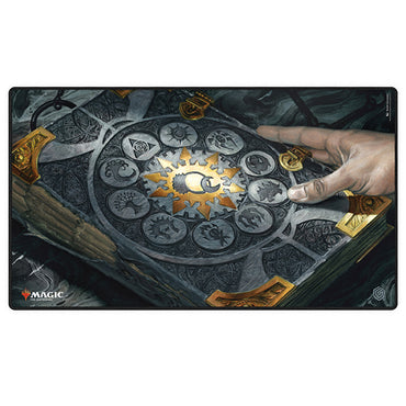 Magic The Gathering Playmat - Stitched: "Guild Summit" Tome of the Guildpact