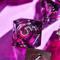 Bloodmoon 7-Piece Liquid Core Dice Set