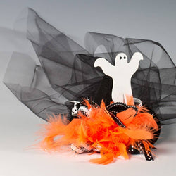 3-1/2" x 3-3/4" Unfinished Wood Halloween Ghost Cutout