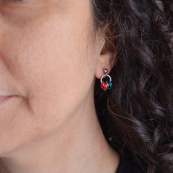 Pansexual Pride - Tiny Hoop Flag Earring
