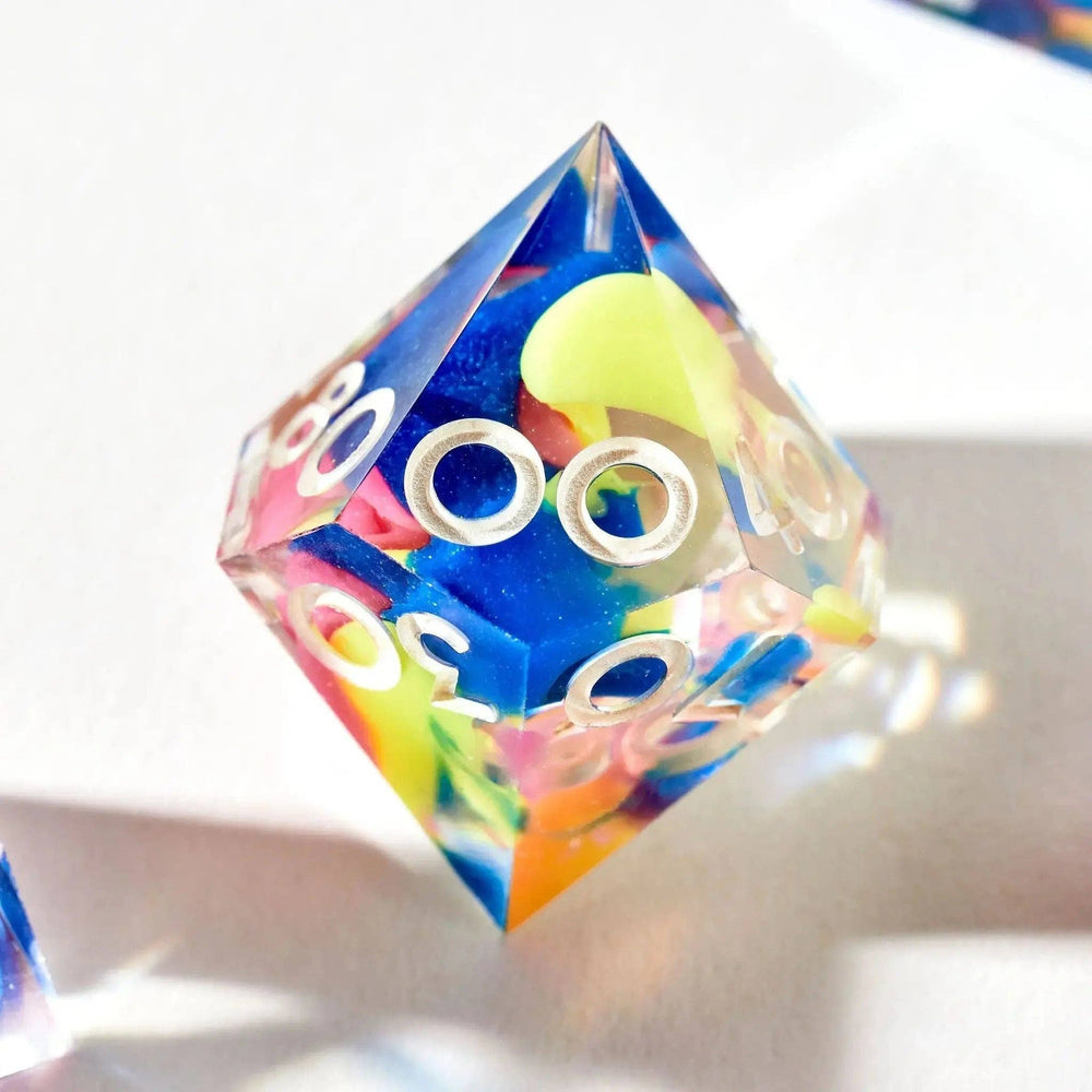 Color Spray 7-Piece Polyhedral Dice Set