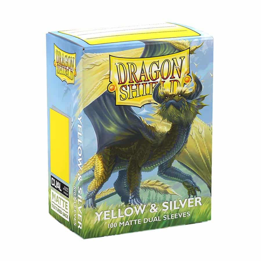 Dragon Shield Standard Dual Matte — Yellow and Silver