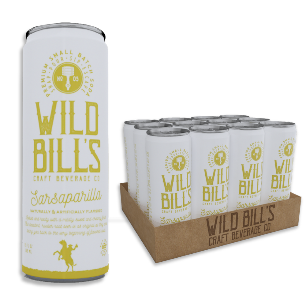 Wild Bill's Sarsaparilla, 12oz Cans, 12ct