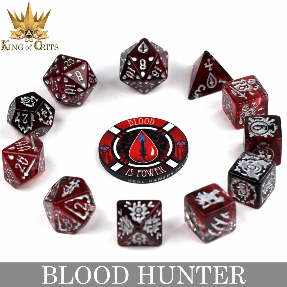 Blood Hunter - 12 Dice Set
