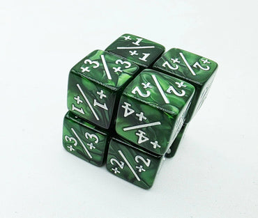 +1/+1 Pearl Green Counters for Magic - Set of 8