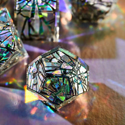 Heart of Glass 7-Piece Iconic Dice Set