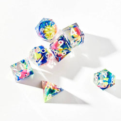 Color Spray 7-Piece Polyhedral Dice Set