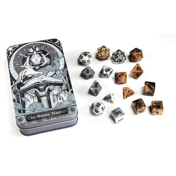 RPG Class Dice Tin - Game Master Set (16 Dice)