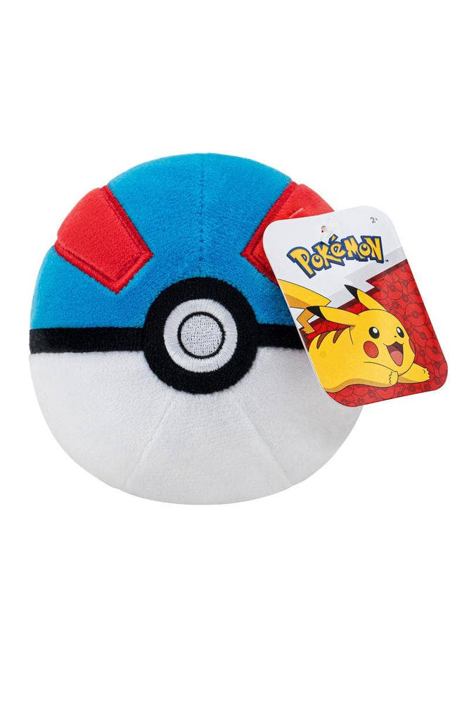 Pokemon Poke Ball Plush Assortment in 6pc Display