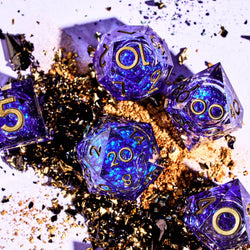 The Weave 7-Piece Liquid Core Dice Set