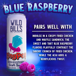 Wild Bill's - Ring Pop Soda Blue Raspberry Pure Cane Sugar