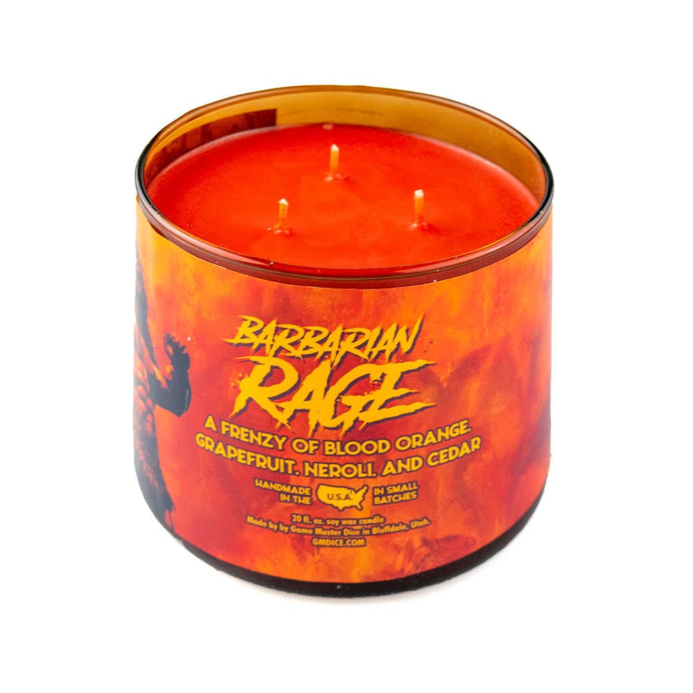 Barbarian Rage Gaming Candle: 8oz