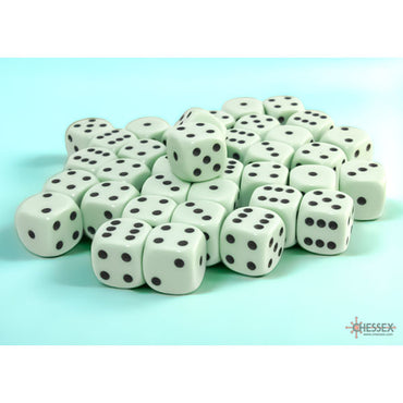 Chessex 12mm d6 (36) Opaque - Pastel-Green/Black