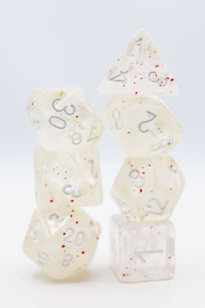 Blossom Snowfall Dice RPG Dice Set