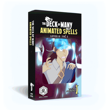 Animated Spells: Level 8 - 5e 2014 D&D (Reference Cards)