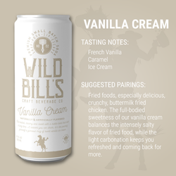Wild Bill's - Vanilla Cream: Premium Cane Sugar Soda