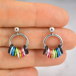 Queer Pride - Small Hoop Earring on Post