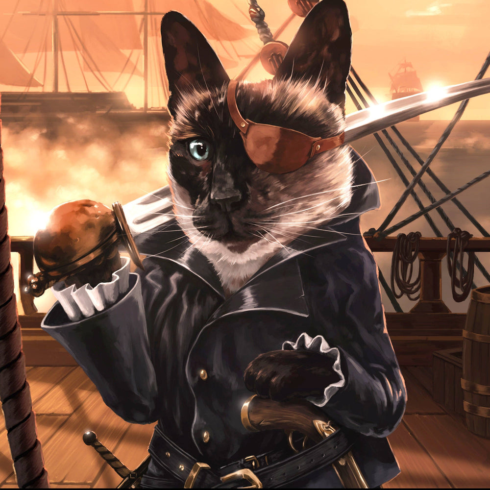 Rogue Cat Prints - Swashbuckler: 8.5 x 11" Print