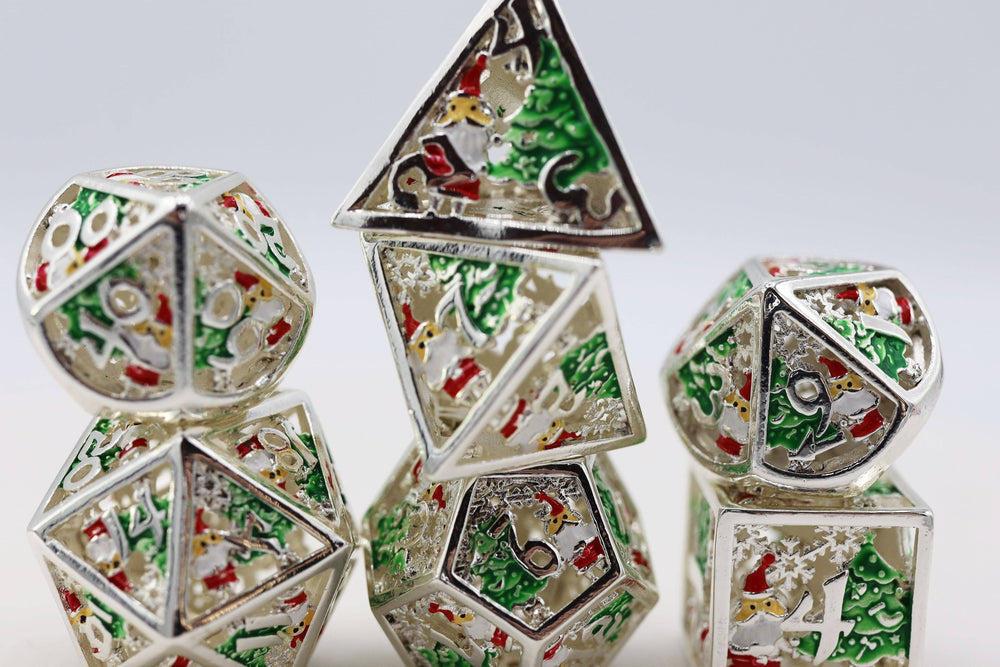 Silver Bells - Metal RPG Dice Set
