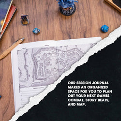 DM Journal Set – RPG Campaign Notebooks for D&D Game Masters: Black