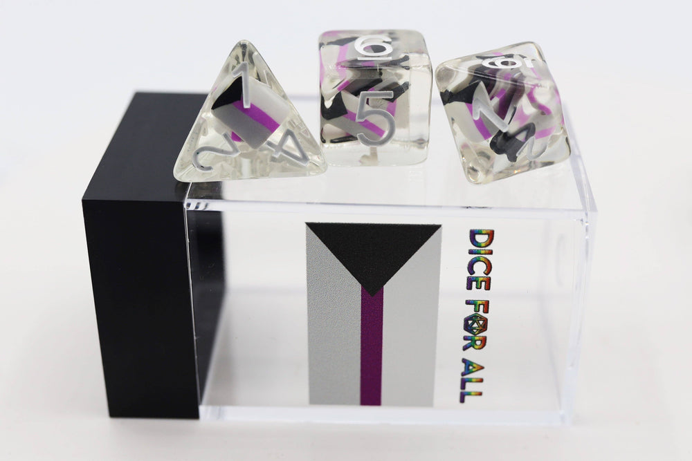 Demisexual Flag RPG Dice Set