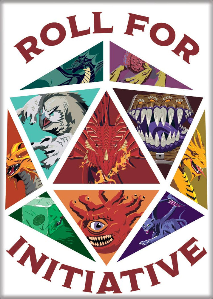 Dungeons & Dragons Roll for Iniative Magnet