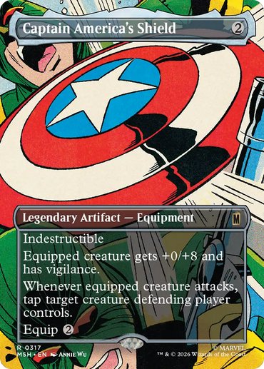 Captain America's Shield (Borderless) (0317) [Marvel Super Heroes]