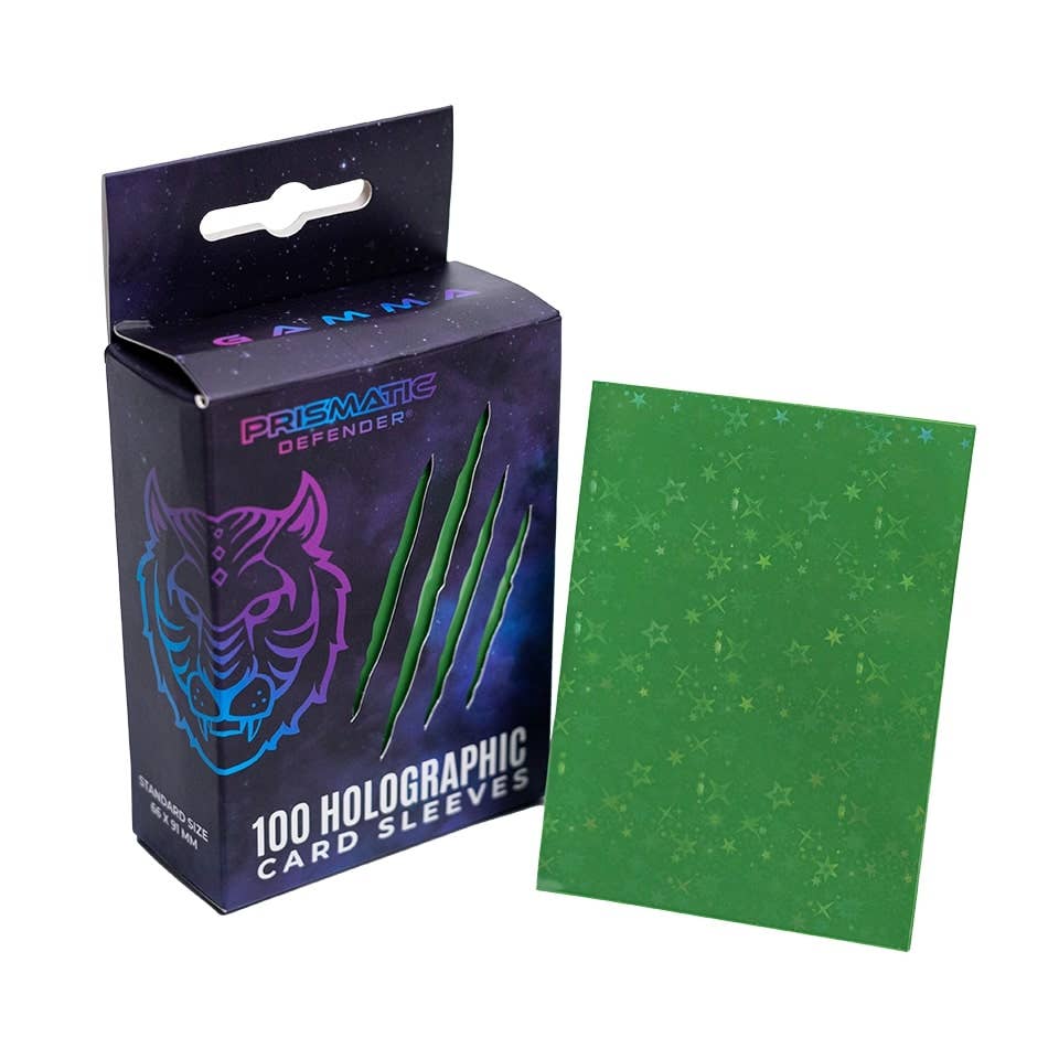 Prismatic Defender Holographic Standard Sleeves — Obsidian