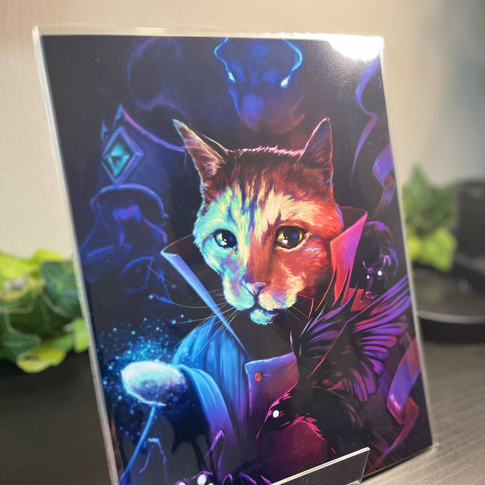 Wizard Cat Prints: 8.5 x 11" Print