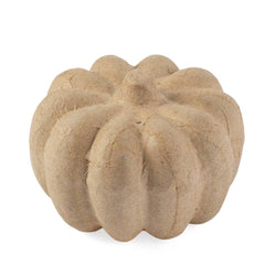 Paper Mache Pumpkin - 2-1/2" H x 3-1/4" dia