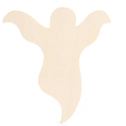 3-1/2" x 3-3/4" Unfinished Wood Halloween Ghost Cutout