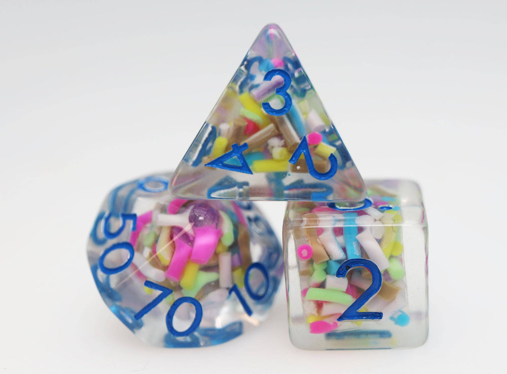 Ice Cream Sprinkles RPG Dice Set