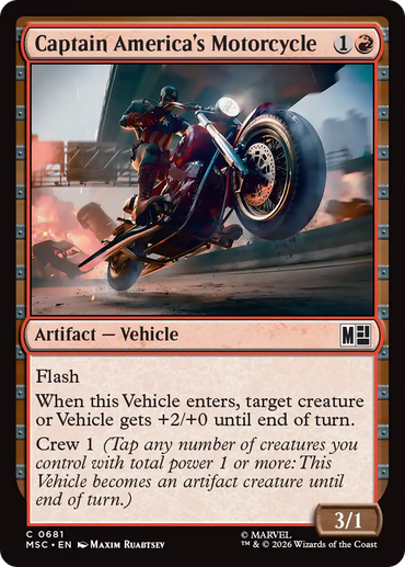 Captain America's Motorcycle [Marvel Super Heroes Commander]