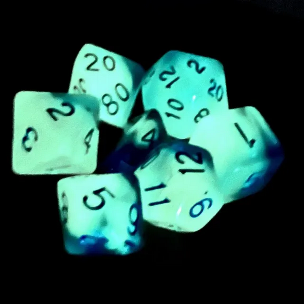 Glow in the Dark - Glowing Memory RPG Dice Set