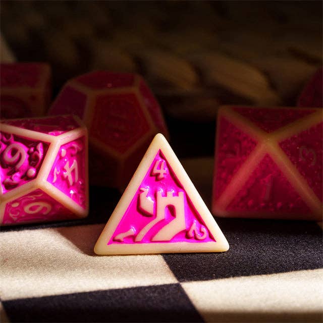 Fuscia Depths RPG Dice Set