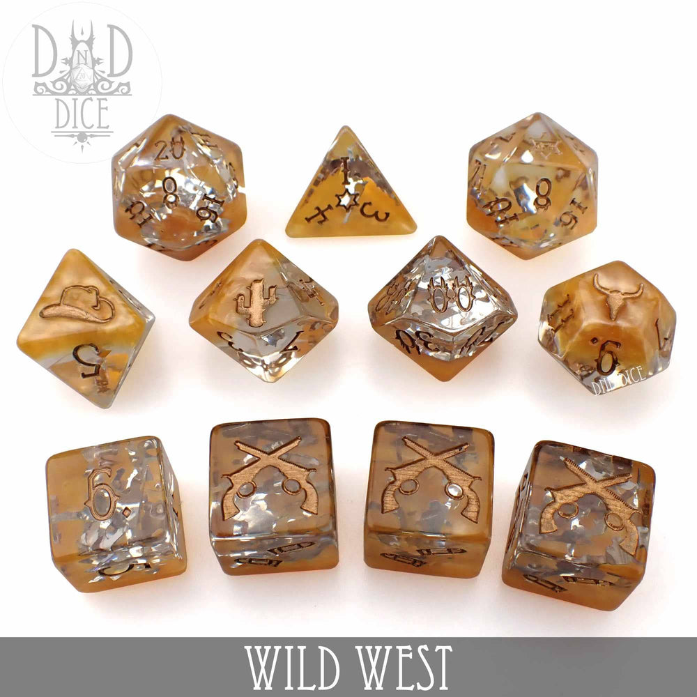 Wild West - 11 Dice Set
