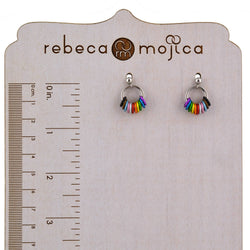LGBTQ Progress Pride - Small Hoop Earring on Post
