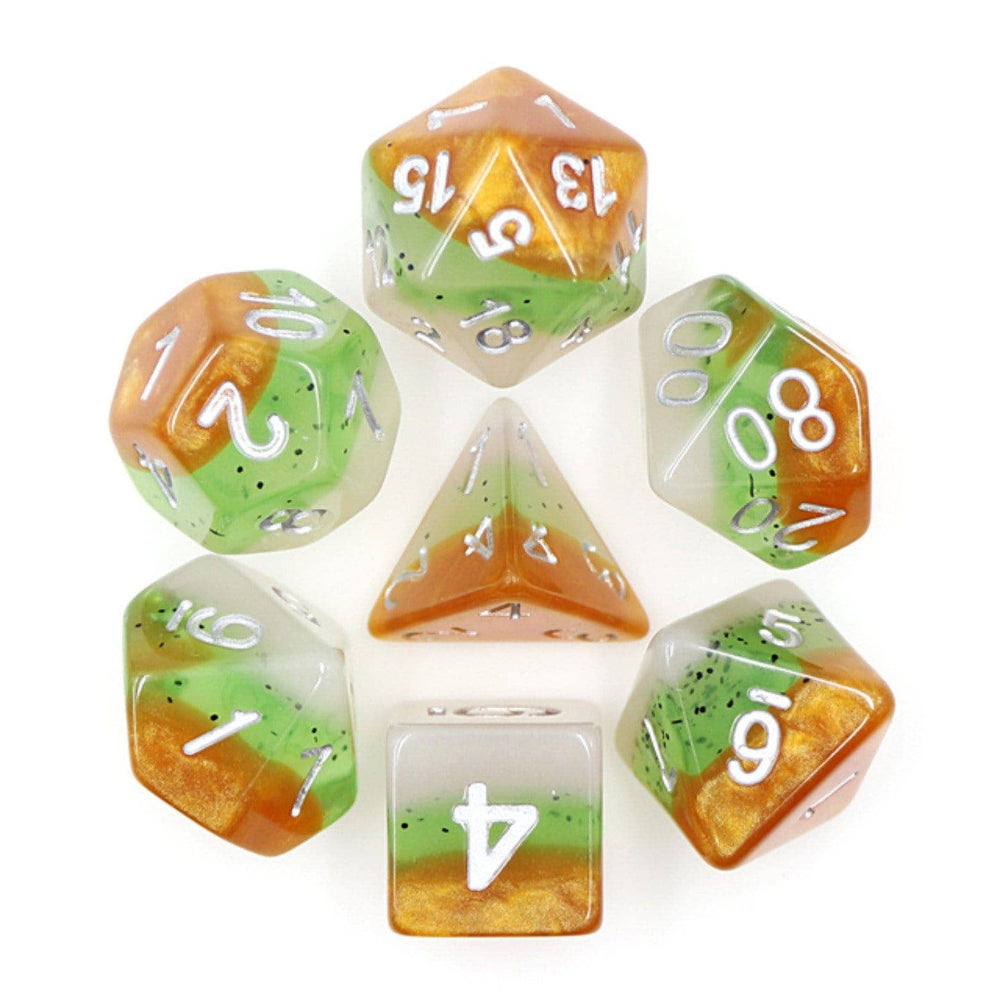 Kiwi Fruit RPG Dice Set
