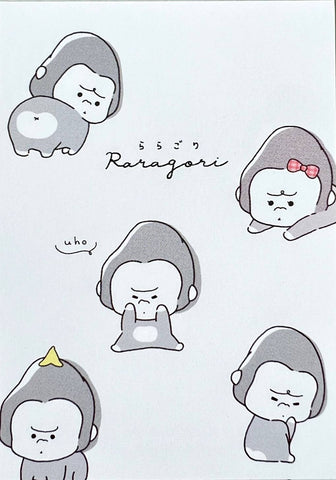112506 Gorilla Raragori Chirashi Mini Notepad-10