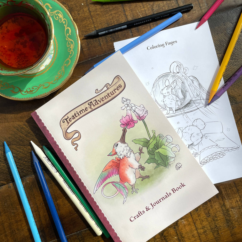 Teatime Crafts & Journals Book (with coloring pages!)