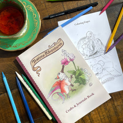 Teatime Crafts & Journals Book (with coloring pages!)