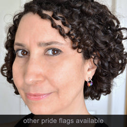Aromantic Pride Flag - Tiny Chainmaille Earring
