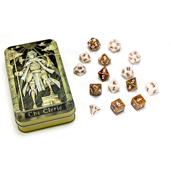 RPG Class Dice Tin - Cleric Set (15 Dice)