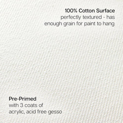 Mini Easel & Canvas Sets - 8 pcs: 3” X 3”